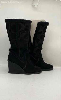 Coach Womens Black Winter Boots Size 7.5M alternative image
