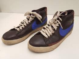 Nike Blazer High Ostrich Brown Royal Blue Men Athletic Sneakers US 13