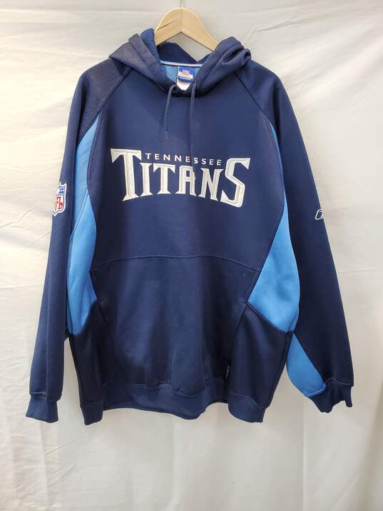 Reebok NFL Team Apparel Tennessee Titans Pullover Hooded Sweater Size XL image number 1