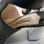 Prada Black Metallic Silver Leather Block Heels Women's Size 6.5 image number 7