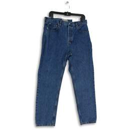 NWT Everlane Womens Blue Denim The 90's Cheeky Straight Leg Jeans Size 30