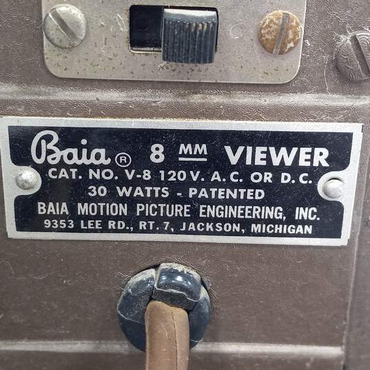 Vintage Baia Challenger Brown Metal Movie Film Editor Machine image number 6