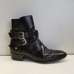 Amiri Leather Riding Buckle Boots Black 9 (Size 43)