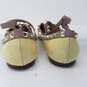 Kaitlyn Pan Women's US Size 7 1/2 Yellow Spiked Flats image number 5
