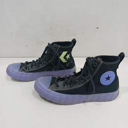 Converse Unisex Blue & Black High Top Sneakers Size Men's 6.5 Women's 8.5 alternative image