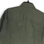 NWT Mens Green Spread Collar Long Sleeve Pocket Button-Up Shirt Size 16 image number 4