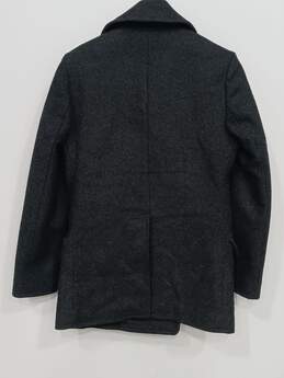 J.Crew Black Wool Dress Coat Size S alternative image