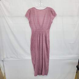Free People Lavender Cotton Short Sleeve Maxi Dress WM Size L alternative image