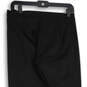 Womens Black Flat Front Elastic Waist Side Zipper Ankle Leggings Size 6 image number 4