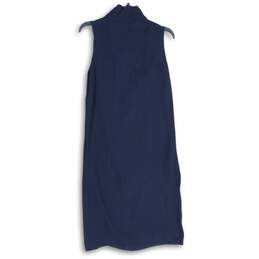 NWT Classiques Entier Womens Navy Blue Cowl Neck Sleeveless Sheath Dress Size M alternative image