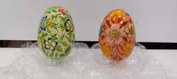 Pair of Decorative Painted Eggs