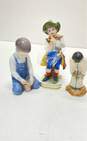 Porcelain Figurines Lot of 3 Vintage Ceramic Statutes/ Marked on Bottom image number 7