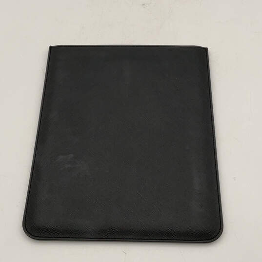 Womens Black Beige Leather Rectangle Multipurpose Ereader Tablet Case image number 2