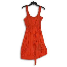 Apt.9 Womens Red Cowl Neck Sleeveless Tie Waist Knee Length A-Line Dress Size XL alternative image