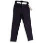 NWT Mens Blue Flat Front 5-Pocket Design Slim Leg Chino Pants Size 28 image number 1