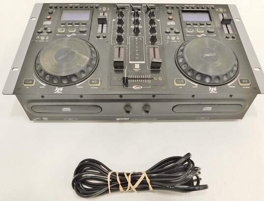Gemini Brand CDM-3600 Model Professional DJ Workstation w/ Power Cable image number 1