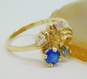 10K Yellow Gold Simulated Birthstone Mother's Ring 3.4g image number 2