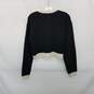 Merige Black & White Knit Cropped Cardigan Sweater WM Size S image number 2