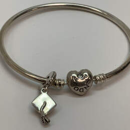 Designer Pandora S925 ALE Sterling Silver Beaded Heart Charm Bracelet alternative image