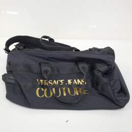 Versace Jeans Couture Black Nylon Duffle Bag
