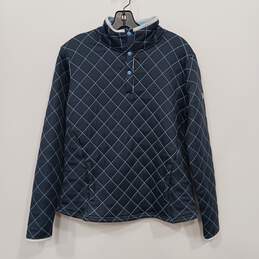 FJ Golf Leisure Women's Navy Quilted Pullover Size M NWT
