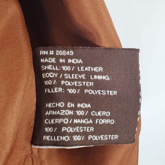 Phase 2 Men's Brown Leather Vest SZ XL image number 7