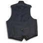 NWT Mens Blue Sleeveless Welt Pocket Single Breasted Suit Vest Size 2X image number 2