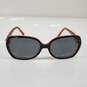 Kate Spade New York Halsey Oversized Brown Tort/Pink Sunglasses AUTHENTICATED image number 1