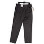 NWT Mens Gray Flat Front Pockets Straight Leg Dress Pants Size 36/34 image number 2