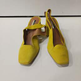 Topshop Women's Gainor Yellow Leather Sandals Size 8.5