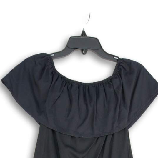 APT.9 Womens Black Sleeveless Off The Shoulder Pullover A-Line Dress Size XS image number 3