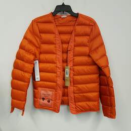 NWT Ten C Unisex Adults Orange Down Liner Full Zip Puffer Jacket Size 48