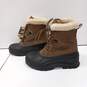 Men's Brown Kamik Thinsulate Insulation Brown Leather Waterproof Boots Size 9 image number 2