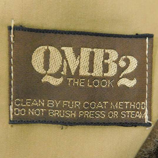 Vintage QMB 2 The Look Fur Lined & Trim Unisex Belted Trench Coat image number 6
