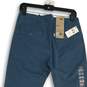 NWT Levi's Womens Blue Flat Front Mid Rise Slash Pocket Chino Pants Size 29 image number 4