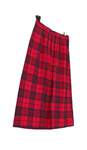 Womens Red Black Wool Plaid Medium Wash Pleated Skirt Size 12 image number 3