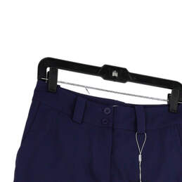 NWT Womens Blue Flat Front Slash Pocket Short Golf Skort Skirt Size 2