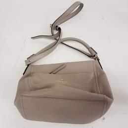 Kate Spade Grey Pebbled Leather Crossbody Bag