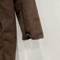 Womens Brown Long Sleeve Shawl Collar Button Front Faux Fur Coat Size XL image number 6