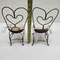 2x Vintage Wire Doll Chairs image number 5