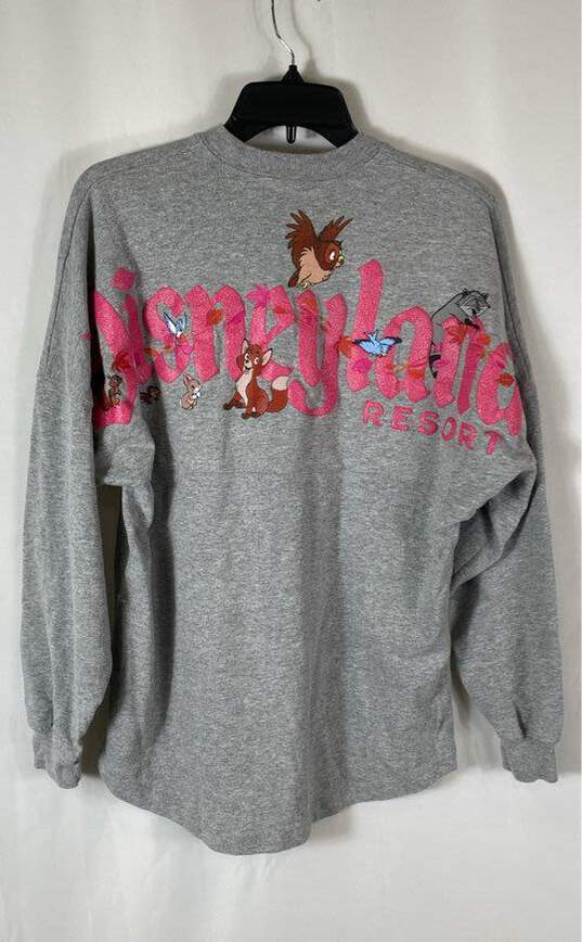 Disney Gray Long Sleeve - Size Small image number 3