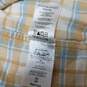 Patagonia blue and tan button up short sleeve shirt men's XS image number 4