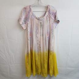 HD In Paris trapeze floral dip dye midi dress 14 nwt alternative image