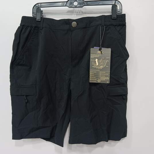 Mier Women's Black Water Resistance Shorts Size 14 image number 1