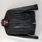 Catherine Malandrino Women Black Pleather Ruffle Jacket 6 image number 1