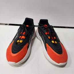 Women's Adidas Originals Ozelia Orange/Black Leopard Print Sneaker Shoes Size 9.5