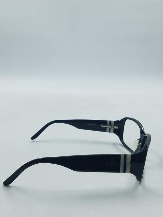 Valentino Black Rectangle Eyeglasses image number 5