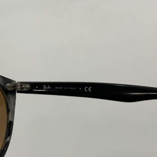 Womens RB2185 Wayfarer II Classic Black Gray Prescription Sunglasses image number 6