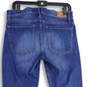 Womens Blue Denim Medium Wash 5-Pocket Design Bootcut Jeans Size 10S image number 4