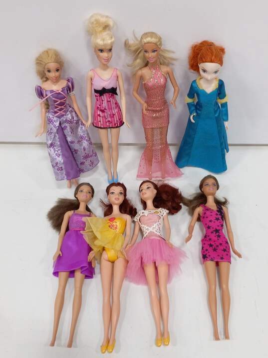Mattel Barbie & Disney Dolls Assorted 17pc Lot image number 3